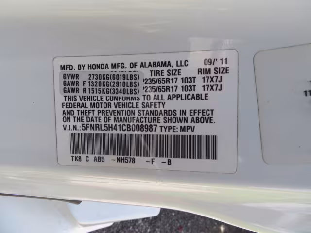 2012 Honda Odyssey - 5FNRL5H41CB008987 - Image #60