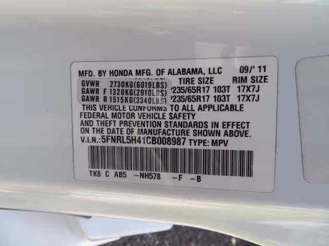 2012 Honda Odyssey - 5FNRL5H41CB008987 - Image #61