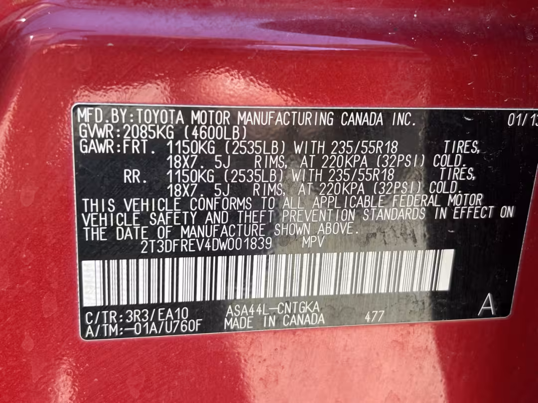 2013 Toyota RAV4 - 2T3DFREV4DW001839 - Image #46