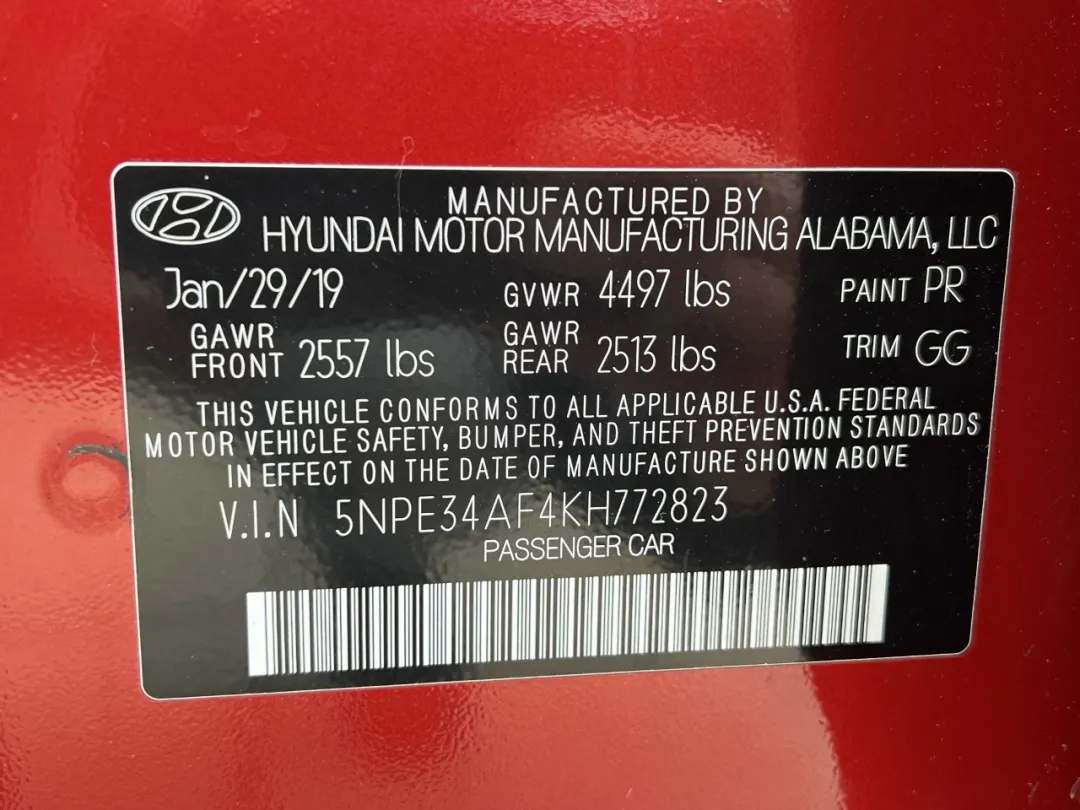 2019 Hyundai Sonata - 5NPE34AF4KH772823 - Image #49