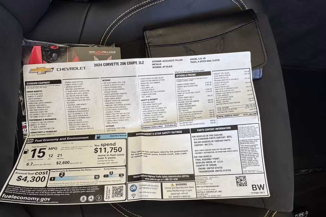 2024 Chevrolet Corvette - 1G1YF2D32R5604367 - Image #16